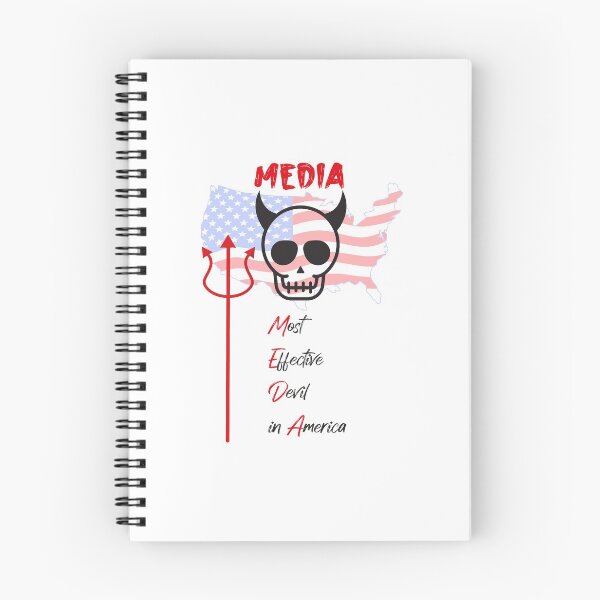 Item preview, Media Most Effective Devil In America Funny design illustration designed and sold by MerchSpot.