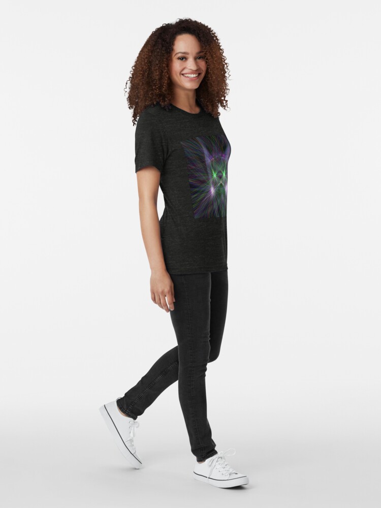 Alternate view of Space Cat Tri-blend T-Shirt