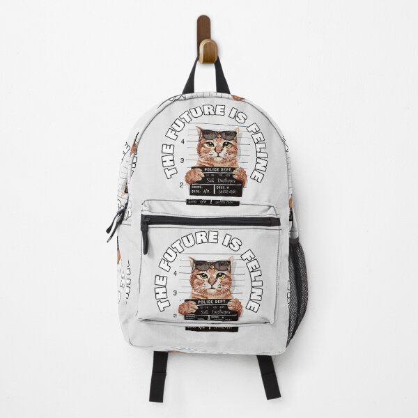 Item preview, The Future Is Feline - Felony Cat - White designed and sold by NoMatterLab.