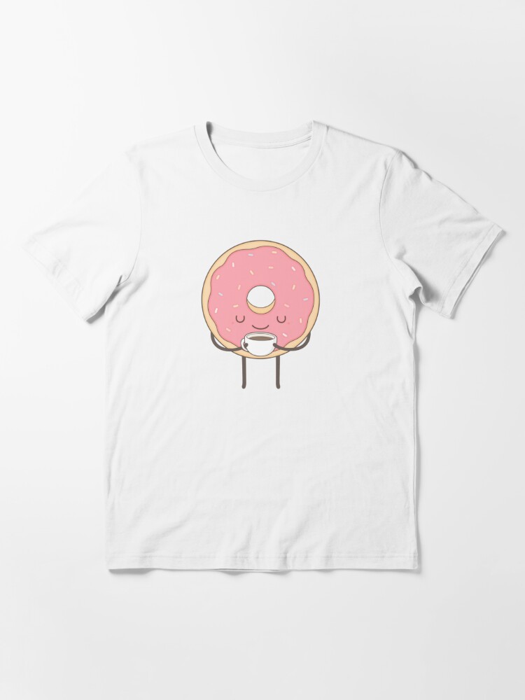 Thumbnail 2 of 7, Essential T-Shirt, donut loves coffee designed and sold by kimvervuurt.