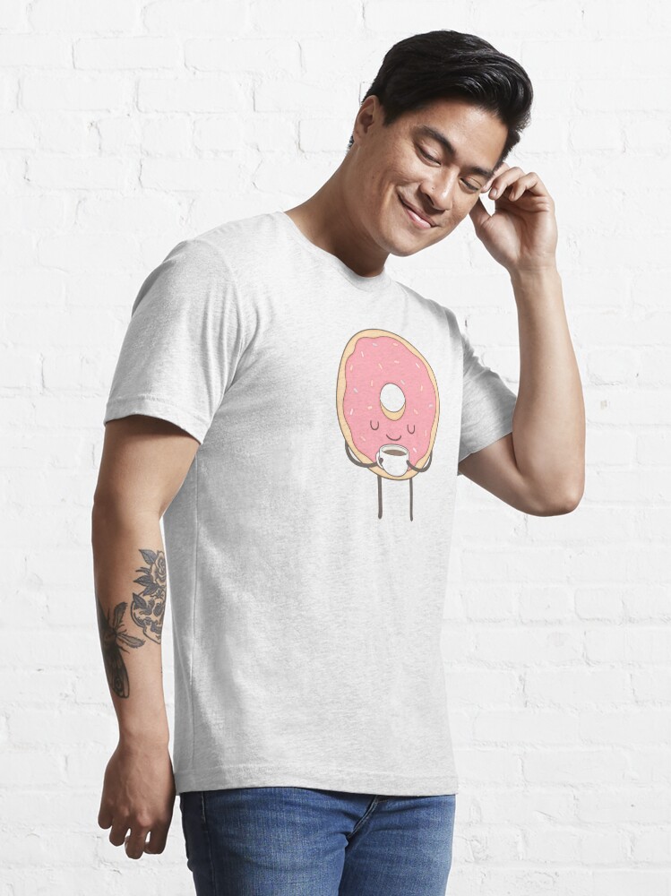 Thumbnail 3 of 7, Essential T-Shirt, donut loves coffee designed and sold by kimvervuurt.