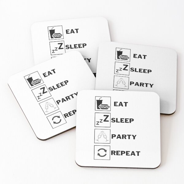 Item preview, Eat,sleep,PARTY,repeat. designed and sold by AnaCl.