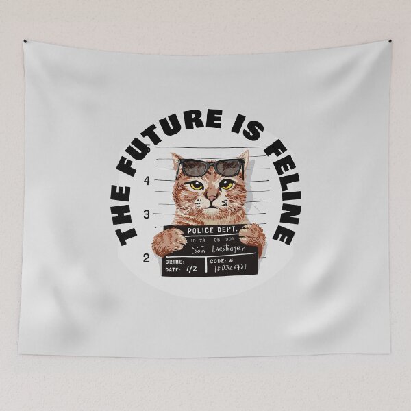 Item preview, The Future Is Feline - Felony Cat - Black designed and sold by NoMatterLab.