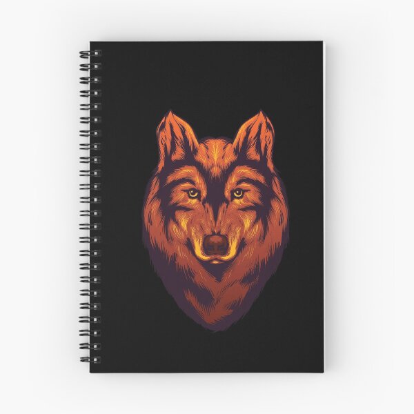 Item preview, Vintage Spiritual Fire Wolf Gazing designed and sold by aMortalArtist.