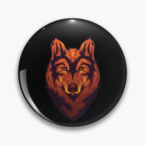 Item preview, Vintage Spiritual Fire Wolf Gazing designed and sold by aMortalArtist.