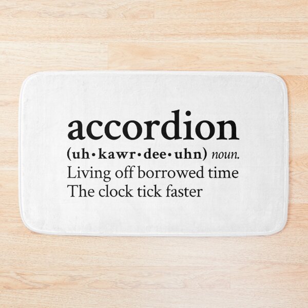 Item preview, Accordion Living Off Borrowed Time by MF DOOM designed and sold by StickTheSong.