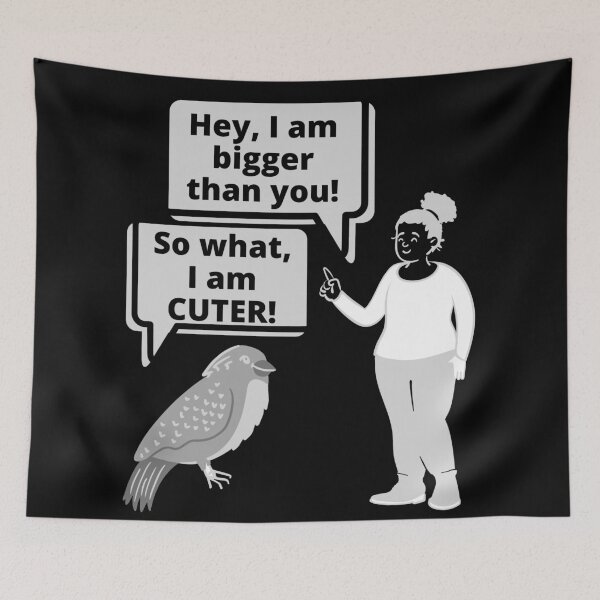 Item preview, Funny bird and human quotes | Cute bird | Funny bird and human designed and sold by TatianaLG.
