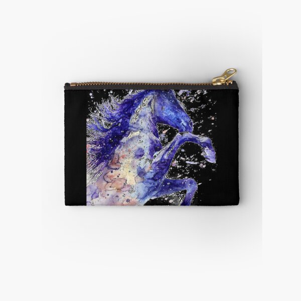 Item preview, Watercolor horse white, purple, and blue designed and sold by azomiross.