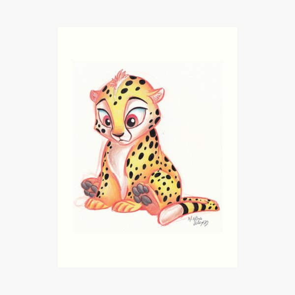 cheetah cub Art Print