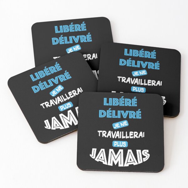 Aperçu de l'œuvre Libéré Délivré Retraité Humour Cadeau Retraite créée et vendue par Catcrea.