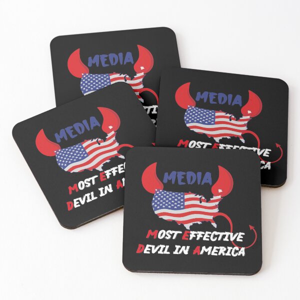 Item preview, Media Most Effective Devil In America Funny Demon American flag design illustration designed and sold by MerchSpot.