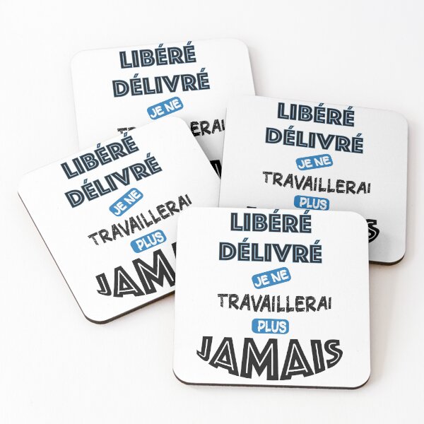 Aperçu de l'œuvre libéré délivré retraité humour créée et vendue par Catcrea.
