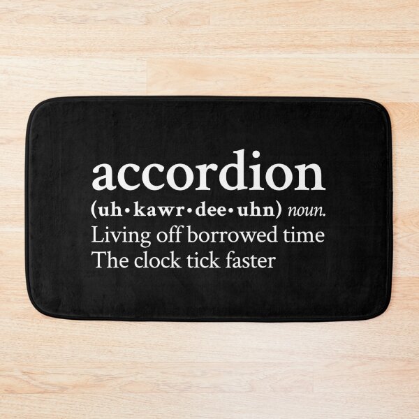 Item preview, Accordion Living Off Borrowed Time by MF DOOM designed and sold by StickTheSong.