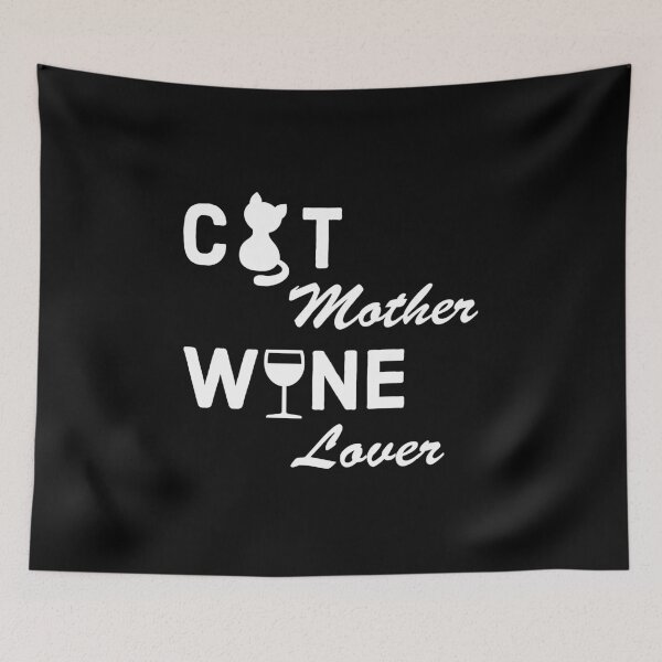 Item preview, Cat Mother Wine Lover - Funny Cat Lover - Funny Wine Lover designed and sold by AnyKitty.