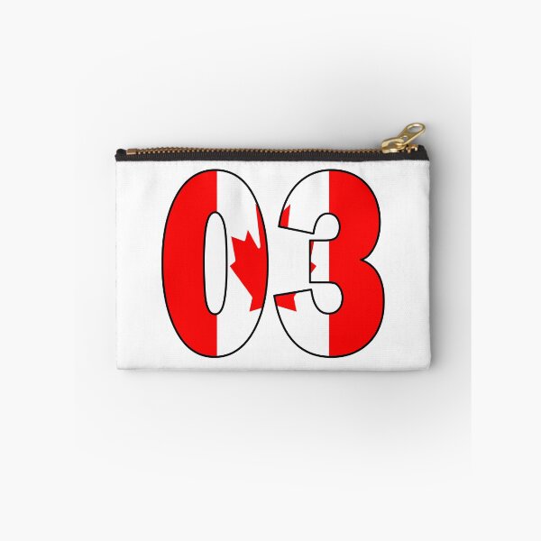 Item preview, Number 03 with Canadia flag on the background designed and sold by AllShirts21.