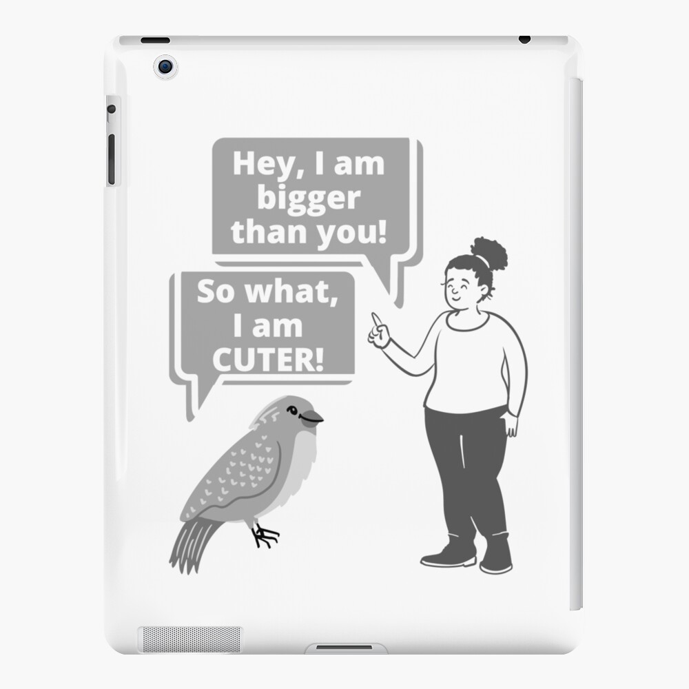 "Funny bird and human quotes | Cute bird | Funny bird and human" iPad