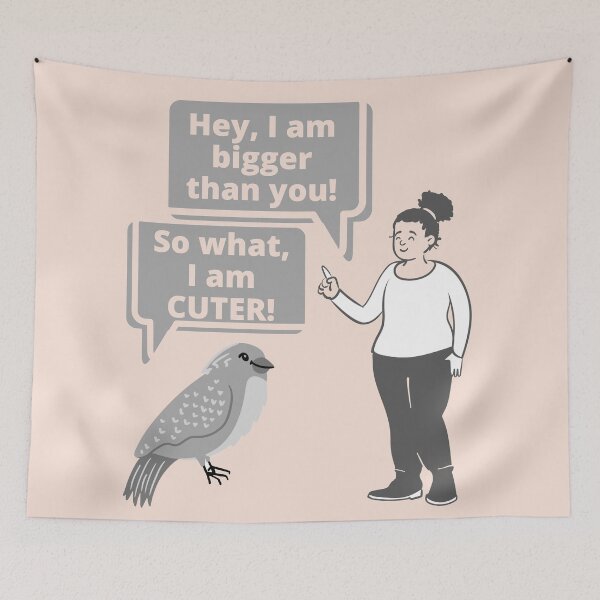 Item preview, Funny bird and human quotes | Cute bird | Funny bird and human designed and sold by TatianaLG.