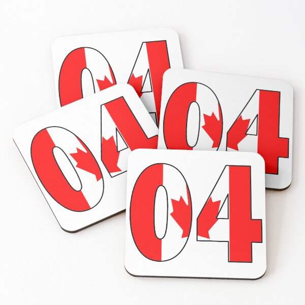 Item preview, Number 04 with Canadia flag on the background designed and sold by AllShirts21.