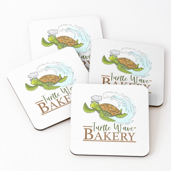 Item preview, Turtle Wave Bakery Logo designed and sold by slaterza.