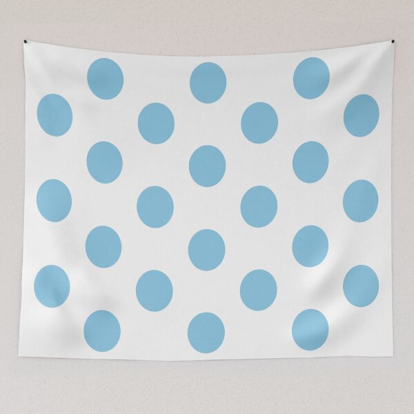 Item preview, Large BABY BLUE & WHITE POLKA DOTS designed and sold by RachelMacht.