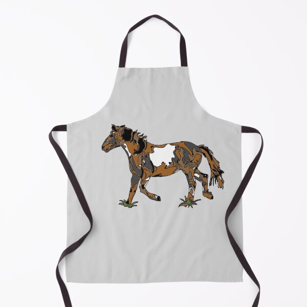 Item preview, wild pinto mustang painted horse running designed and sold by The Red Shop.