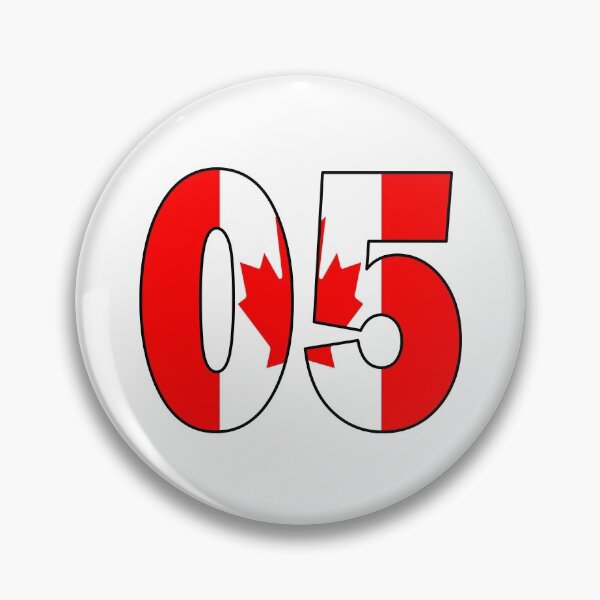 Item preview, Number 05 with Canadia flag on the background designed and sold by AllShirts21.
