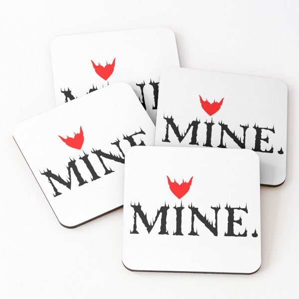 Item preview, MINE. Lettering devilish black english heart designed and sold by Sellery-GbR.
