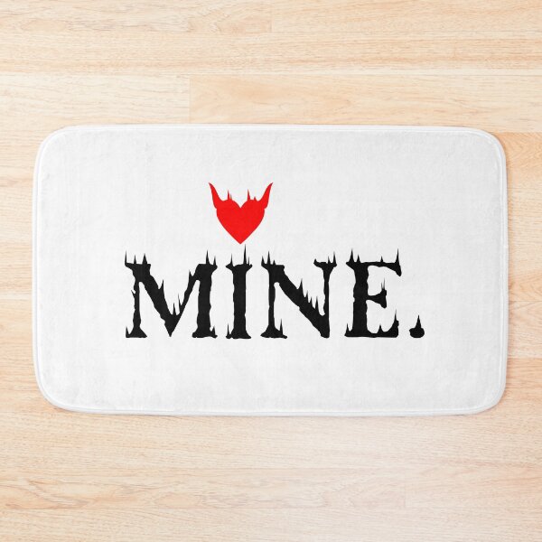 Item preview, MINE. Lettering devilish black english heart designed and sold by Sellery-GbR.