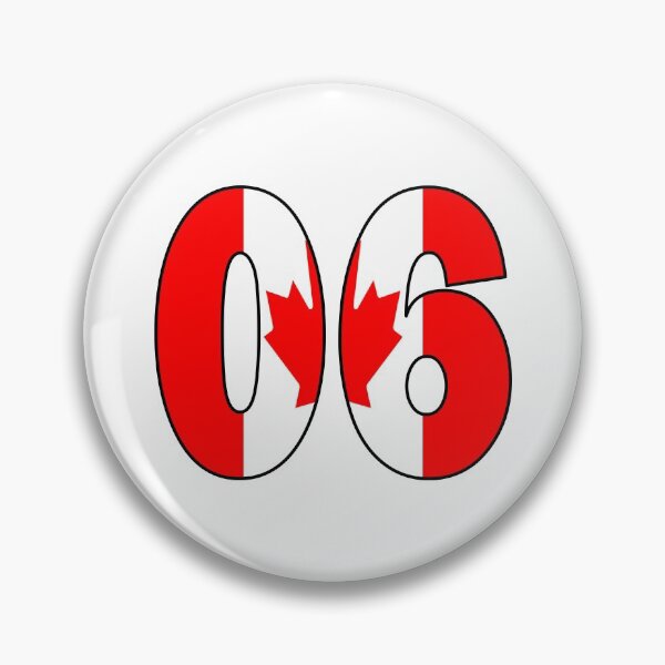 Item preview, Number 06 with Canadia flag on the background designed and sold by AllShirts21.