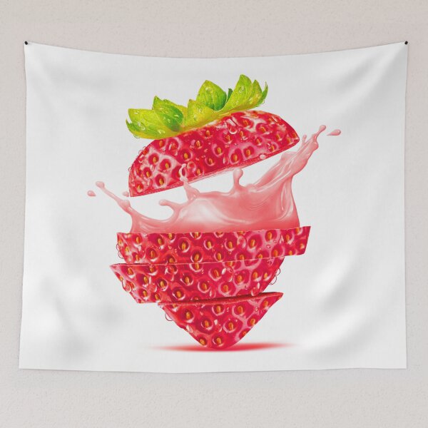 Item preview, Strawberry, red and green designed and sold by azomiross.
