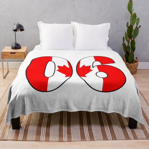 Item preview, Number 06 with Canadia flag on the background designed and sold by AllShirts21.