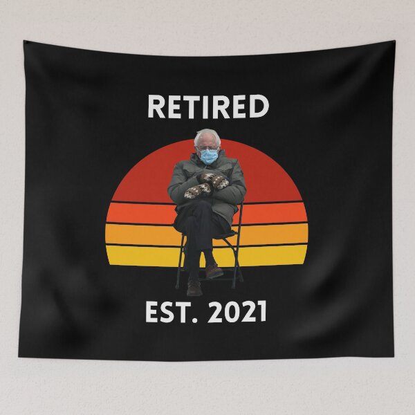 Item preview, Bernie Sanders Mittens Inauguration - Retired Since 2021 Funny T-shirt designed and sold by Str8like dattshirts.