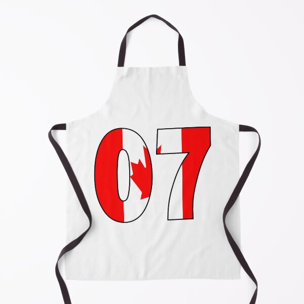 Item preview, Number 07 with Canadia flag on the background designed and sold by AllShirts21.
