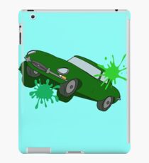 Classic Car Green Splatter iPad Case/Skin