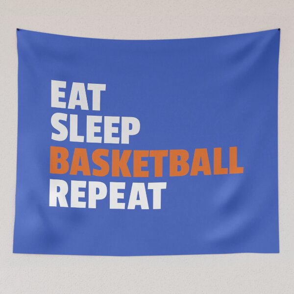 Item preview, Eat Sleep Basketball Repeat designed and sold by Mrunner.