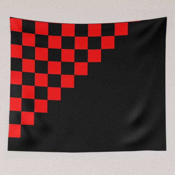 Item preview, Checkered Red and Black Triangle designed and sold by oxoxoxo.