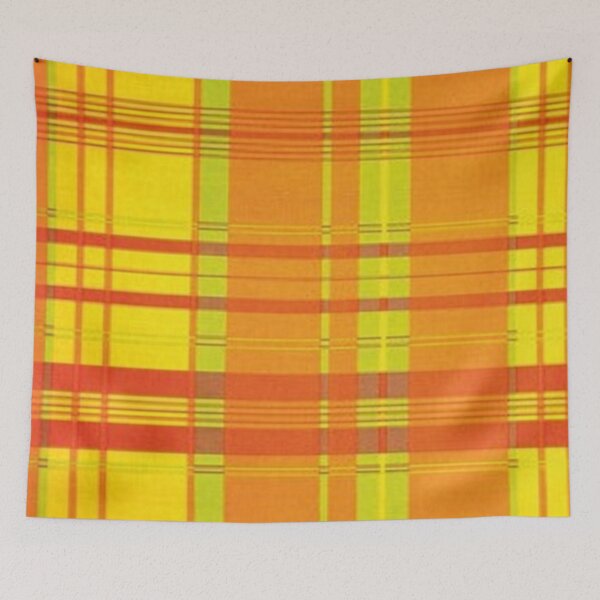 Artikelvorschau, Madras orange gelb rot entworfen und verkauft von UrbanLuvColor.