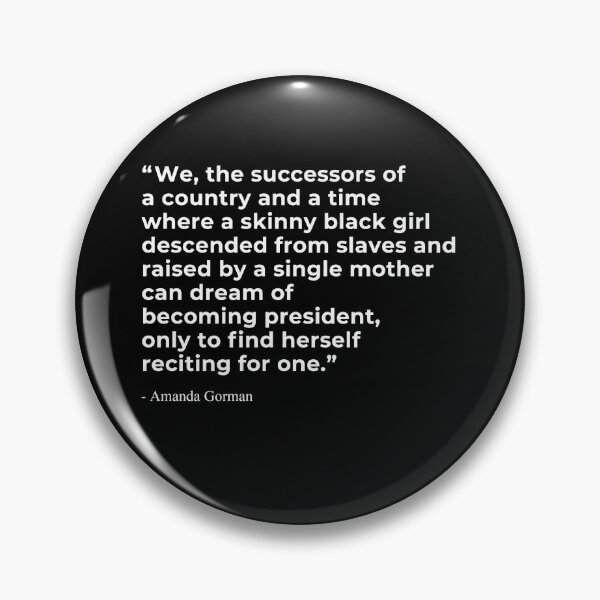 Item preview, Amanda Gorman’s inauguration poem ‘The Hill We Climb’ designed and sold by SerenaMinimal.