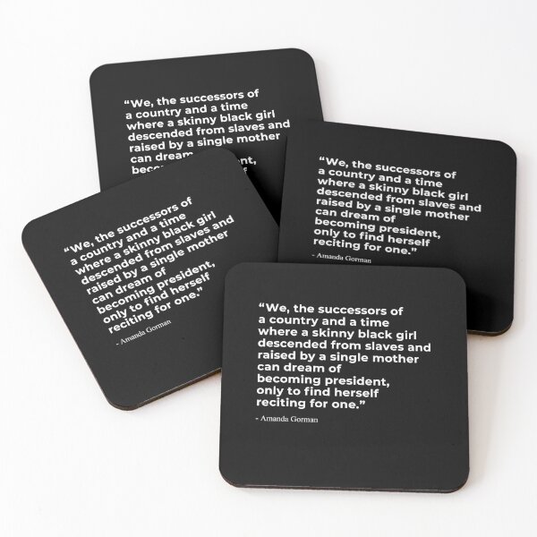 Item preview, Amanda Gorman’s inauguration poem ‘The Hill We Climb’ designed and sold by SerenaMinimal.