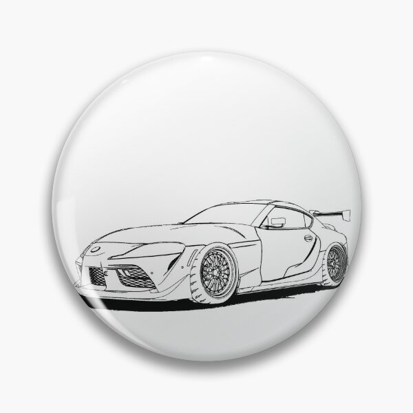 Item preview, Supra JDM Wireframe Front Drawing designed and sold by Auto-Prints.