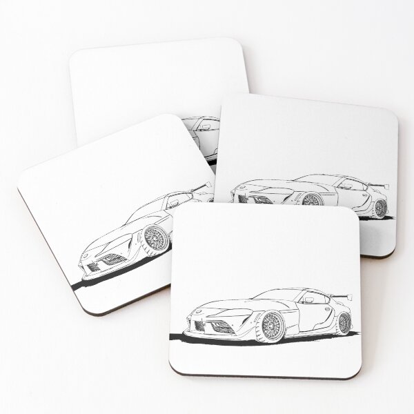 Item preview, Supra JDM Wireframe Front Drawing designed and sold by Auto-Prints.