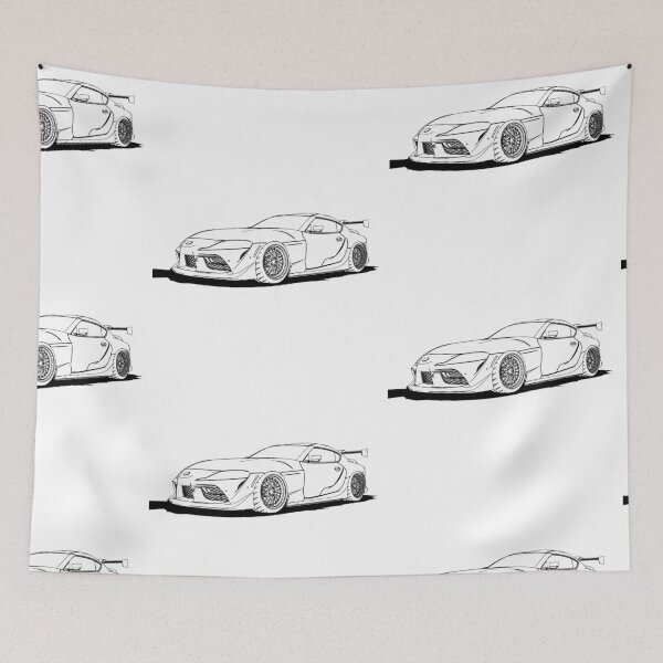 Item preview, Supra JDM Wireframe Front Drawing designed and sold by Auto-Prints.