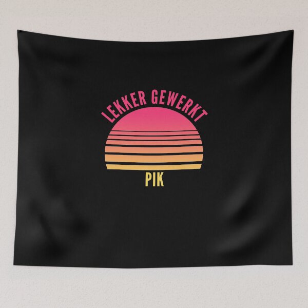Item preview, lekker gewerkt, pik! - retro sunset designed and sold by ArtsySue.