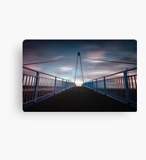 Pedestrian and cycle bridge Canvas Print