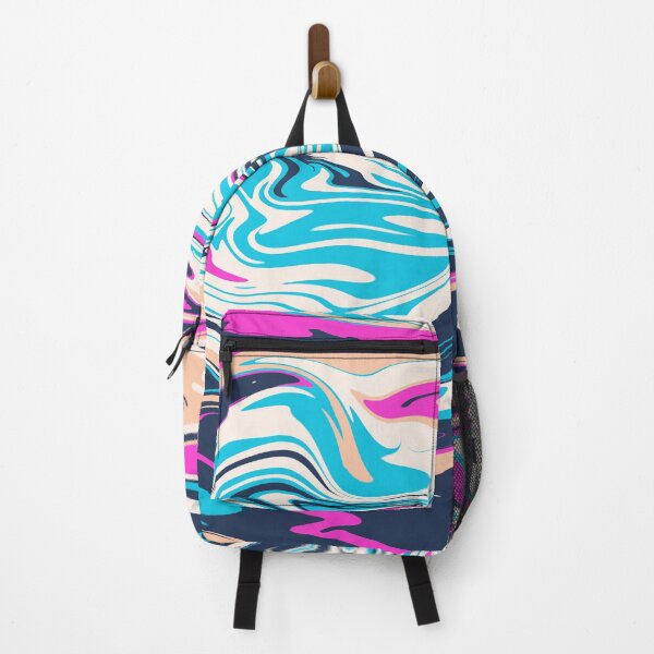 Item preview, pink blue abstract marble paint designed and sold by meh4u2.