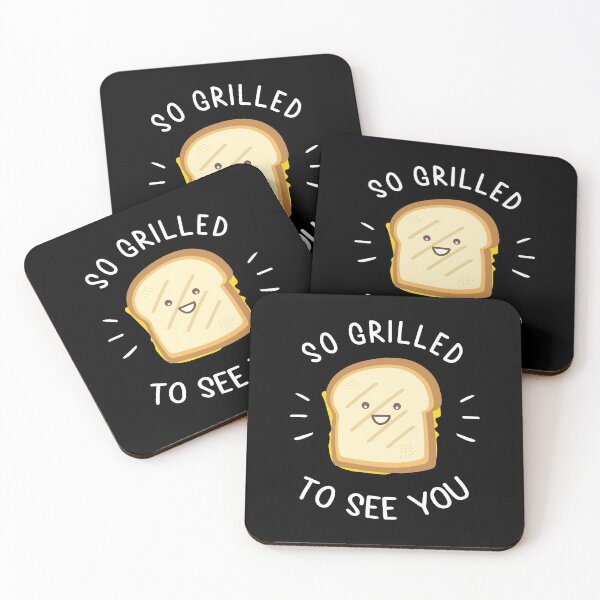 Item preview, So Grilled To See You - Funny Sandwich Pun designed and sold by silverhexagon.