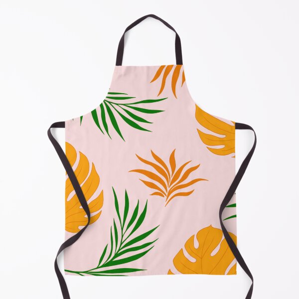 Item preview, Peachy Pink Orange and Green Tropical Leaf Pattern designed and sold by Cute Designs Shop.