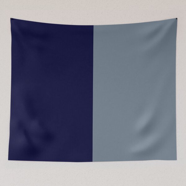 Item preview, Navy Blue And Slate Gray Half And Half designed and sold by rewstudio.