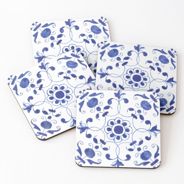 Item preview, Delfts Blue tile designed and sold by redstitchlab.