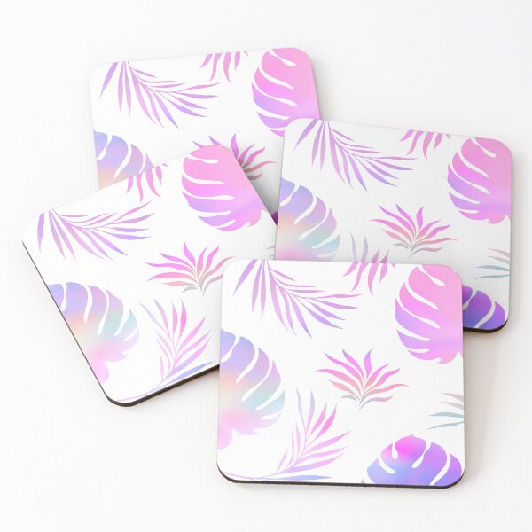 Item preview, Pastel Tie dye with Orange and Green Tropical Leaf Pattern designed and sold by Cute Designs Shop.